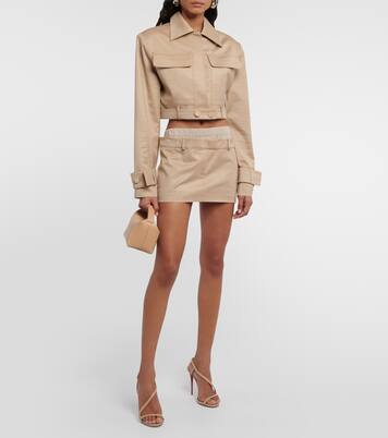 Cropped-Jacke aus einem Wollgemisch | Aya Muse