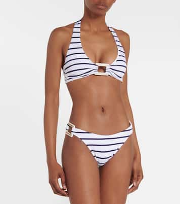 Culotte de bikini Paris rayée | Melissa Odabash