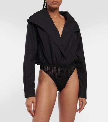 Hooded cotton bodysuit | Alaïa