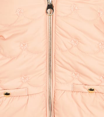 Baby embroidered puffer jacket | Chloé Kids
