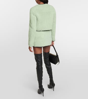 Veste en shearling et cuir | Blancha