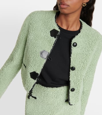 Veste en shearling et cuir | Blancha