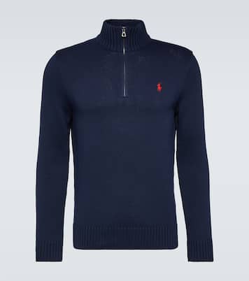 Logo cotton half-zip sweater | Polo Ralph Lauren