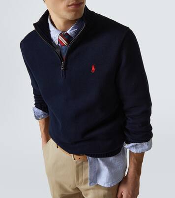 Logo cotton half-zip sweater | Polo Ralph Lauren