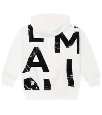 Sweat-shirt à capuche en coton à logo | Balmain Kids
