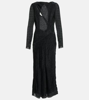 Robe midi Sabrina en soie mélangée | Isabel Marant