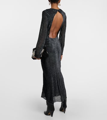Robe midi Sabrina en soie mélangée | Isabel Marant