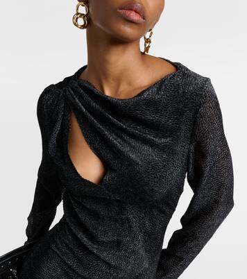 Robe midi Sabrina en soie mélangée | Isabel Marant