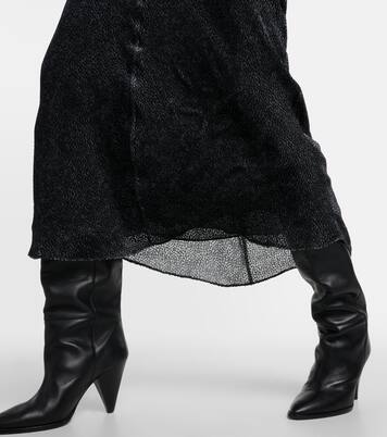Robe midi Sabrina en soie mélangée | Isabel Marant