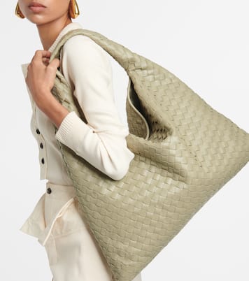 Sac Hop Intrecciato Large en cuir | Bottega Veneta