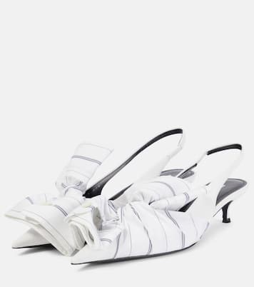 Knife 40 leather slingback pumps | Balenciaga