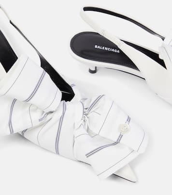 Knife 40 leather slingback pumps | Balenciaga