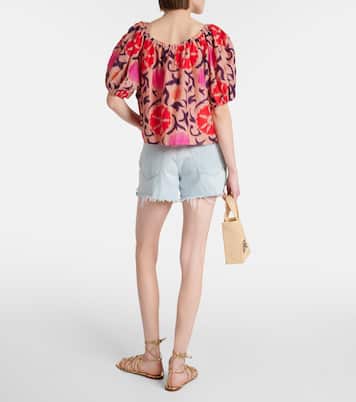 Top Edlin in cotone e seta con stampa | Velvet