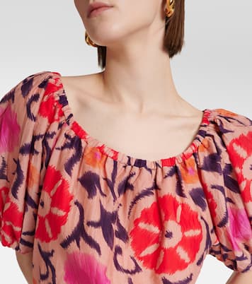 Top Edlin in cotone e seta con stampa | Velvet