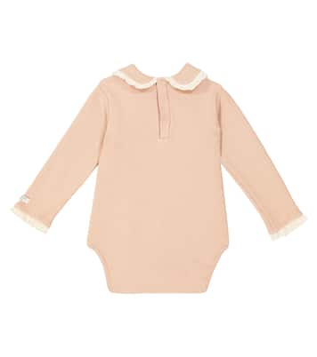 Baby Diete lace-trimmed cotton bodysuit | Donsje