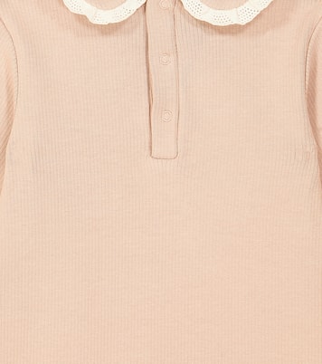 Baby Diete lace-trimmed cotton bodysuit | Donsje