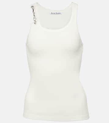 Tank top de algodón con cadena | Acne Studios