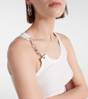 Tank top de algodón con cadena | Acne Studios