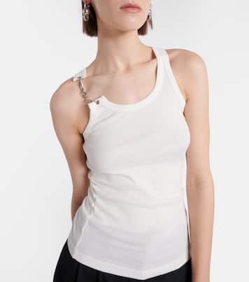 Tank top de algodón con cadena | Acne Studios