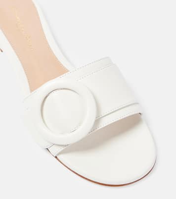 Pantoletten aus Leder | Gianvito Rossi