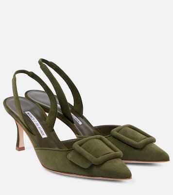 Maysli suede slingback pumps | Manolo Blahnik