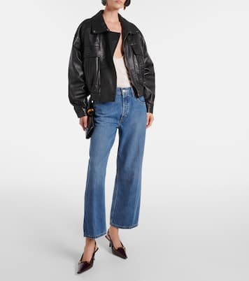 High-Rise Straight Jeans Loose Crop | Re/Done