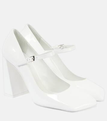 Mary-Jane-Pumps Charlotte 95 aus Lackleder | Amina Muaddi
