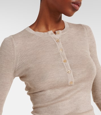 Julian cashmere and silk Henley shirt | Gabriela Hearst