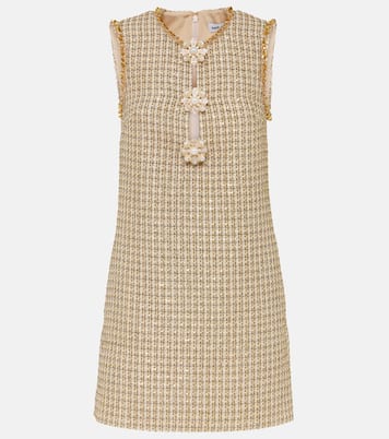 Miniabito in bouclé con applicazioni | Self-Portrait