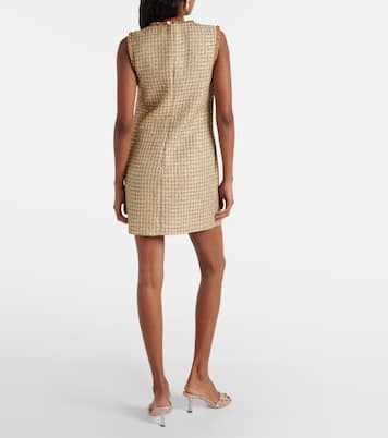 Miniabito in bouclé con applicazioni | Self-Portrait