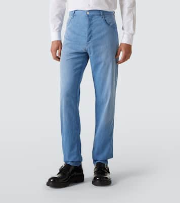 Jeans regular a vita media | Prada