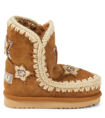 Shearling suede ankle boots | Mou Kids