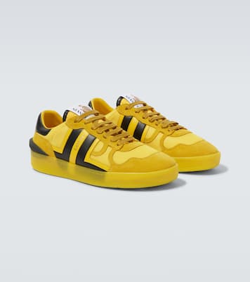 Clay leather-trimmed sneakers | Lanvin