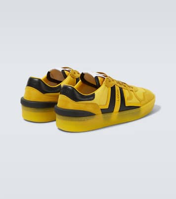 Clay leather-trimmed sneakers | Lanvin