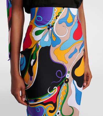 Orchidee pencil skirt | Pucci