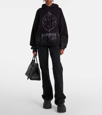 Strike leather platform combat boots | Balenciaga