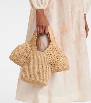 Bucket-Bag aus Raffiabast | Zimmermann