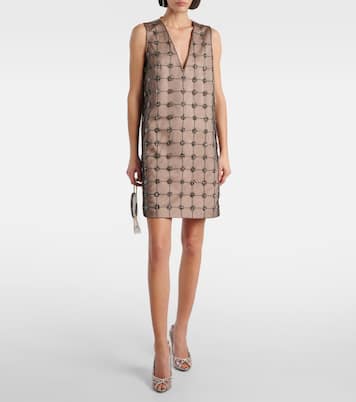 Verziertes Minikleid Acino aus Tüll und Satin | Max Mara