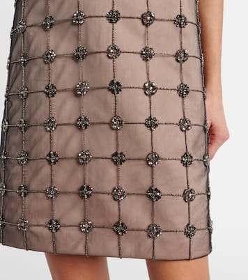 Verziertes Minikleid Acino aus Tüll und Satin | Max Mara