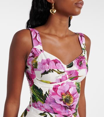 Bustier-Top aus einem Baumwollgemisch | Dolce&Gabbana