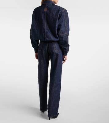 Oversized denim bomber jacket | Magda Butrym