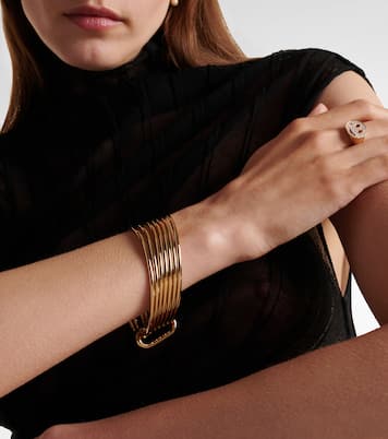 Set aus sieben Armreifen, 10kt vergoldet | Jennifer Fisher