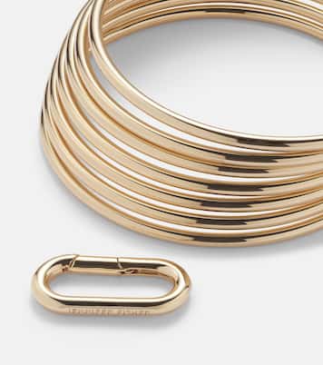 Set aus sieben Armreifen, 10kt vergoldet | Jennifer Fisher