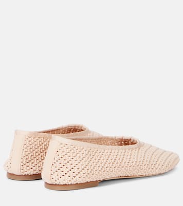 Alba crochet ballet flats | Staud