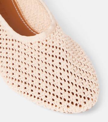 Alba crochet ballet flats | Staud