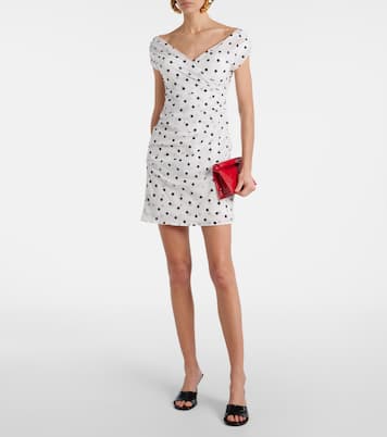 Rita draped polka-dot minidress | Jacquemus