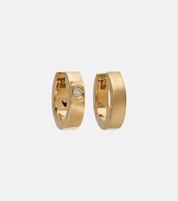 Ohrringe aus 18kt Gelbgold (750/1000) mit Diamant | Toteme
