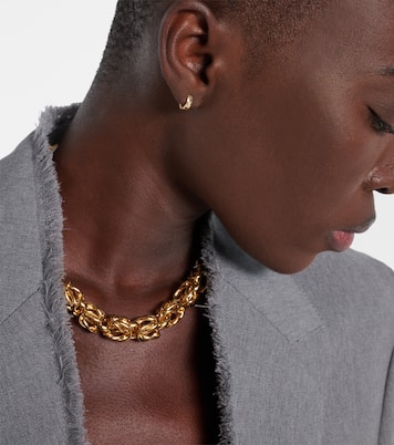 Ohrringe aus 18kt Gelbgold (750/1000) mit Diamant | Toteme