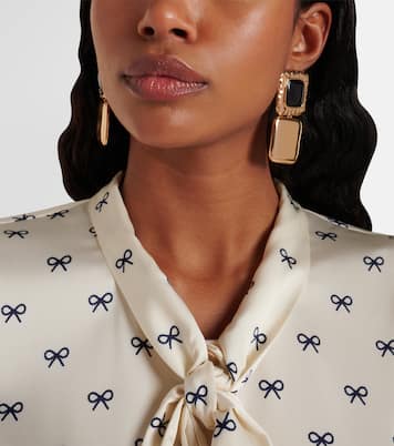 Orecchini pendenti con cristalli | Self-Portrait