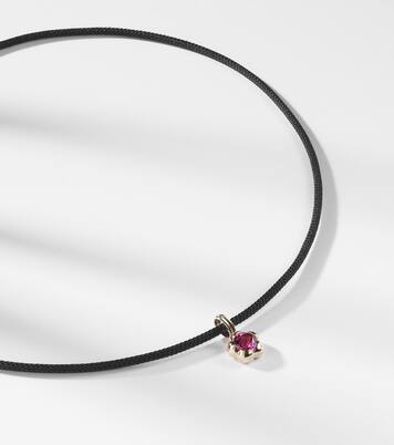 Festival Vibes 14kt gold choker with tourmaline | Stone and Strand
